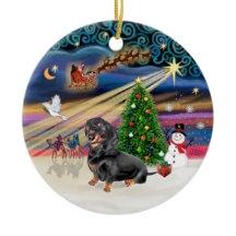 Xmas Magic - Dachshund (black-tan 4)