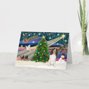 Xmas Magic-English Springer Holiday Card