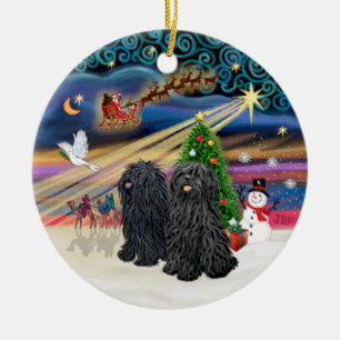 Xmas Magic - Puli (TWO) Ceramic Tree Decoration