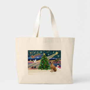 Xmas Magic-Rhodesian Ridgeback-lkup Large Tote Bag