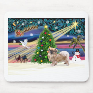 Xmas Magic-Tibetan Spaniel Mouse Pad