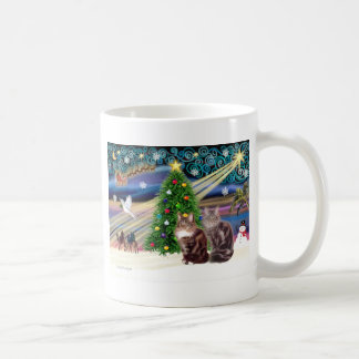 Xmas Magic - Two Maine Coon cats Coffee Mug