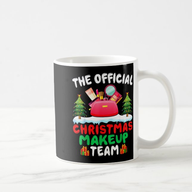 Xmas Makeup Artist Team - Beautician Cosmetologist Coffee Mug (Right)