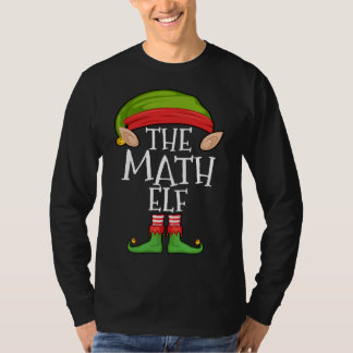 Xmas Math Elf Matching Kids Christmas Family Elf T-Shirt