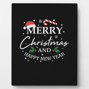 Xmas Merry Christmas And Happy New Year Plaque