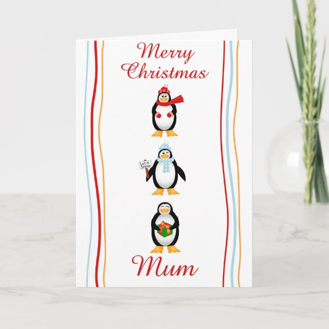 Xmas mum greeting card (Front)