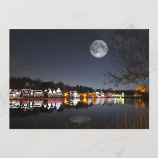 Xmas Night on Boathouse Row Philadelphia Invite