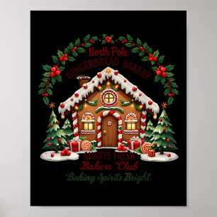 Xmas North Le Gingerbread Bakery Baking Srits Brig Poster