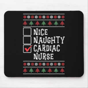 Xmas Nursing Healthcare Worker Cardiac Nurse Chris Mouse Pad
