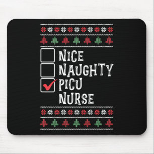 Xmas Nursing Healthcare Worker Picu Nurse Christma Mouse Pad