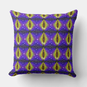 Xmas on Purple Yellow Rainbow with Pearls Cushion