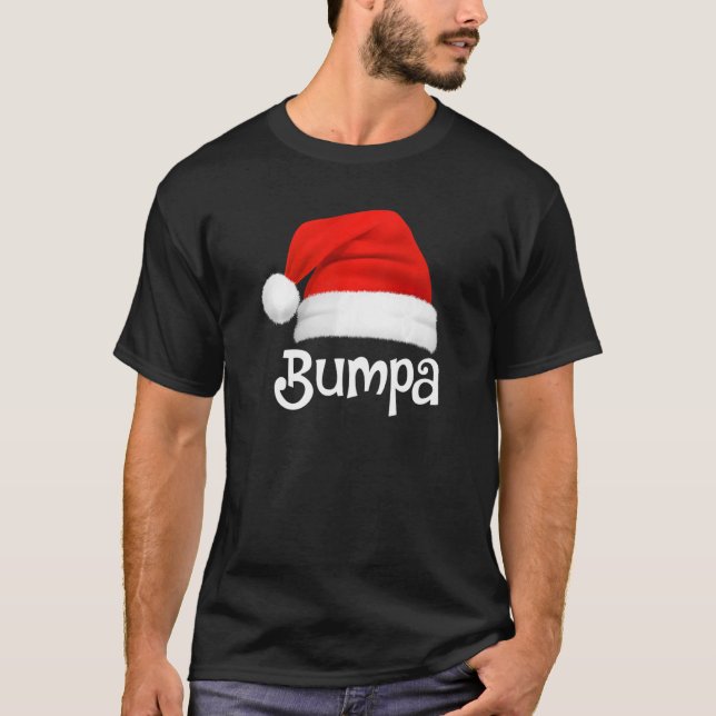 Xmas Pajama Group Matching Bumpa Christmas Hat T-Shirt (Front)
