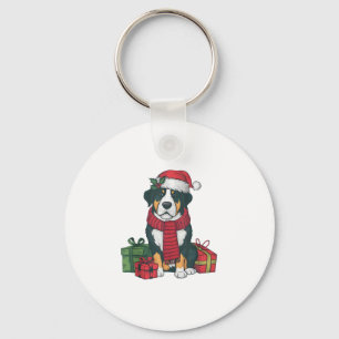 Xmas Party Decoration Greater Swiss Mountain Dogs Key Ring