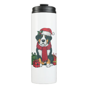 Xmas Party Decoration Greater Swiss Mountain Dogs  Thermal Tumbler