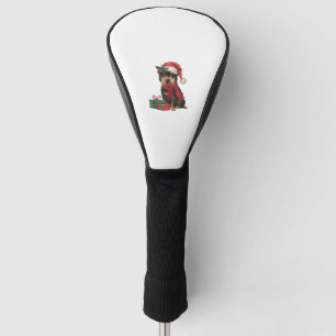 Xmas Party Decoration Santa Affenpinscher Dog Chri Golf Head Cover