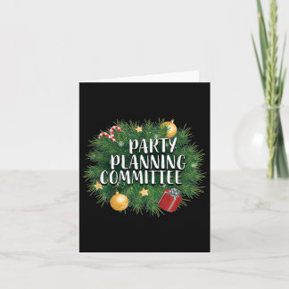 Xmas Party Planning Tees & Aparel _ Red Party Card