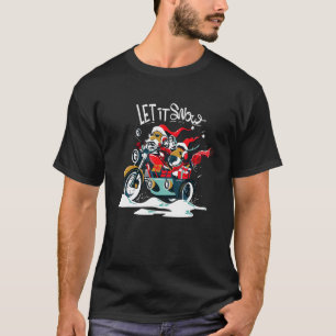 Xmas Party Santa Motorcycle ugly christmas sweater