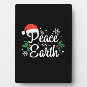 Xmas Peace On Earth Plaque