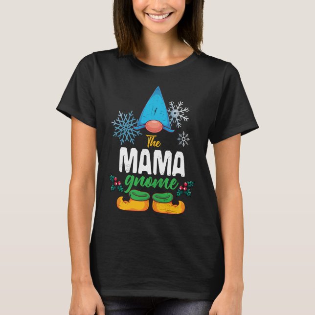 Xmas PJ Christmas Family Matching Pajama The Mama  T-Shirt (Front)