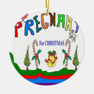XMAS PREGNANCY CERAMIC TREE DECORATION