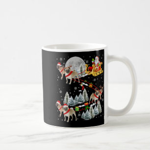 Xmas Pug Sledge Christmas Sledge Santa Dog  Coffee Mug