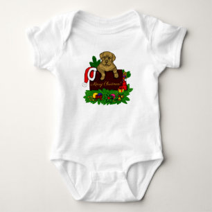 XMas Puppy Baby Bodysuit