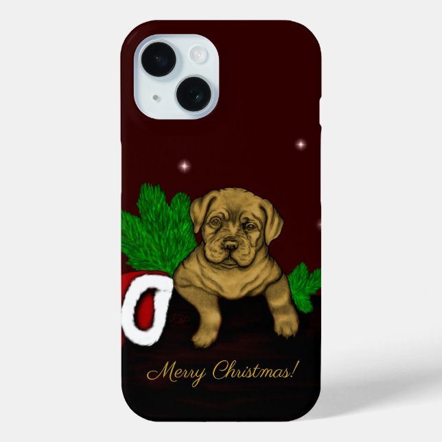 XMas Puppy Case-Mate iPhone Case (Back)