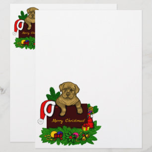 XMas Puppy Custom Letterhead