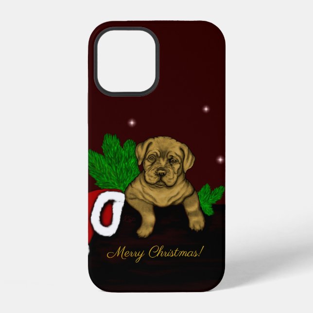 XMas Puppy iPhone Case (Back)