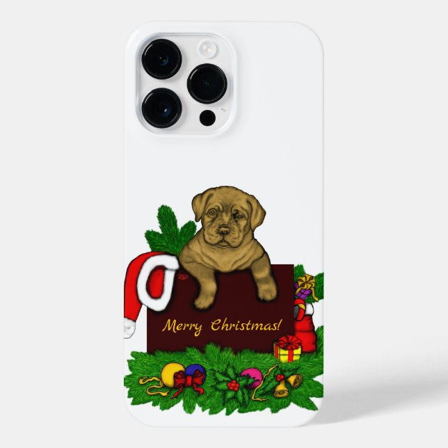XMas Puppy iPhone Case (Back)