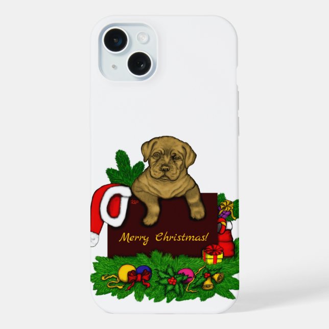 XMas Puppy iPhone Case (Back)