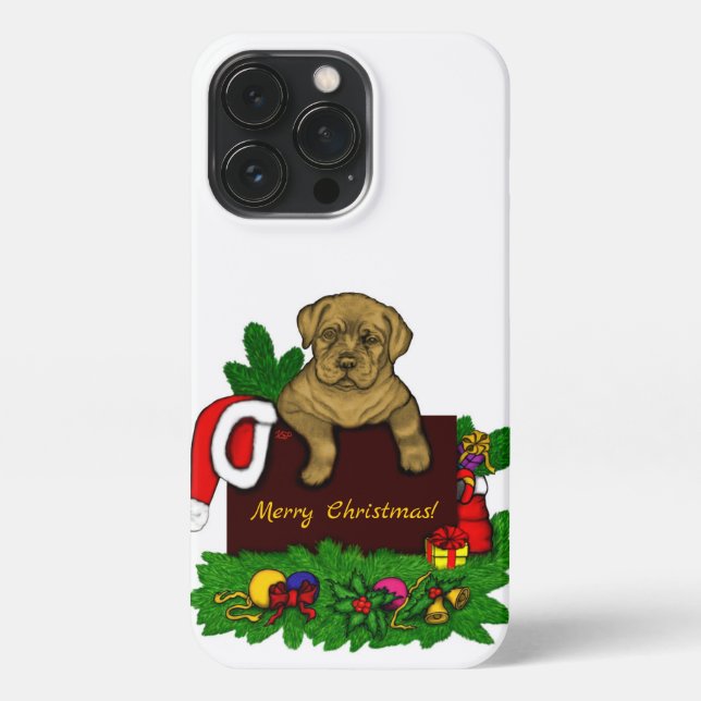 XMas Puppy iPhone Case (Back)