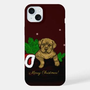 XMas Puppy iPhone 15 Plus Case