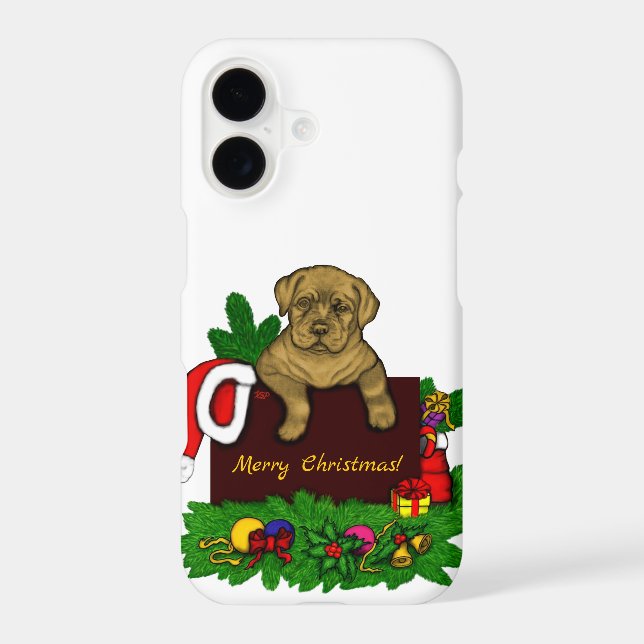 XMas Puppy iPhone Case (Back)