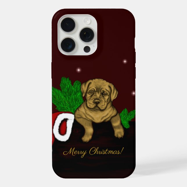 XMas Puppy iPhone Case (Back)