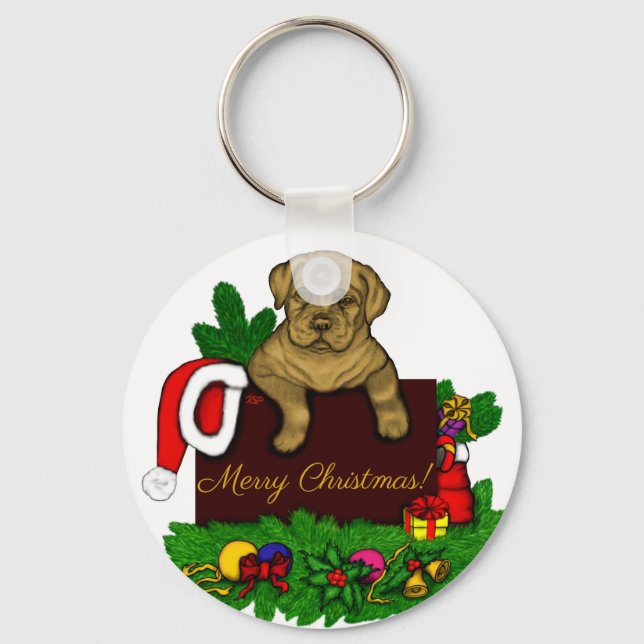 XMas Puppy Key Ring (Front)