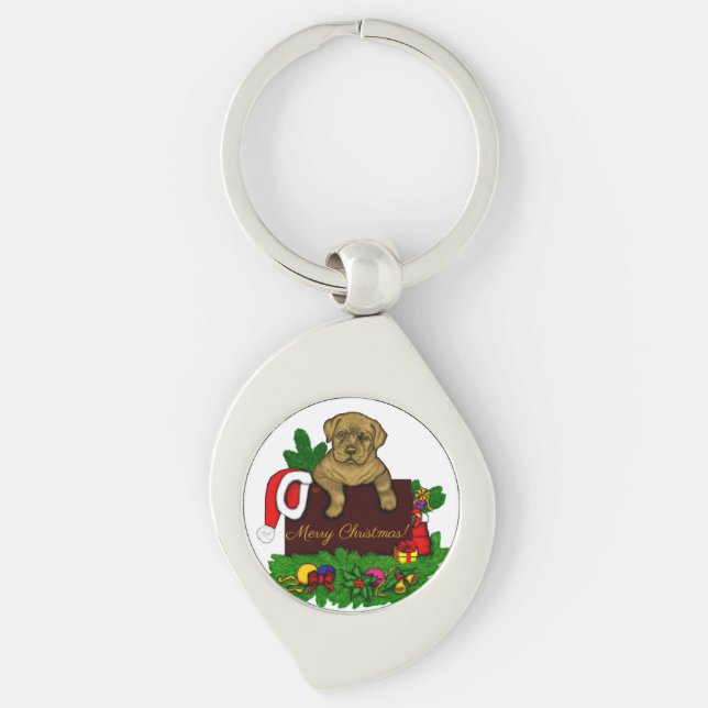XMas Puppy Key Ring (Front)