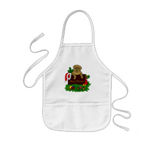 XMas Puppy Kids Apron