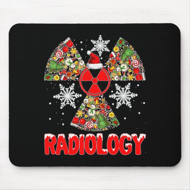 Xmas Radiology Christmas Radiologist Xray Tech Cut Mouse Pad (Front)
