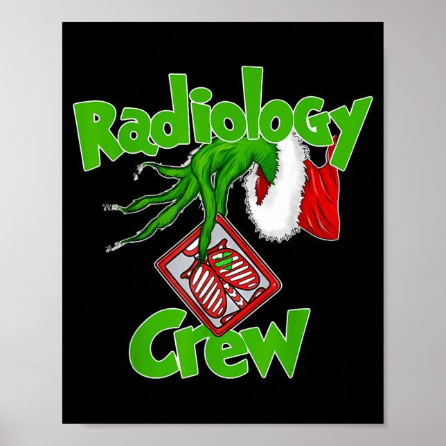 Xmas Radiology Christmas Radiologist Xray Tech Fun Poster (Front)