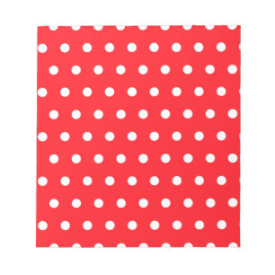 Xmas Red Circle Notepad
