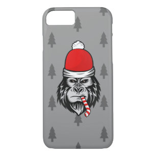 xmas santa claus gorilla iPhone 8/7 case