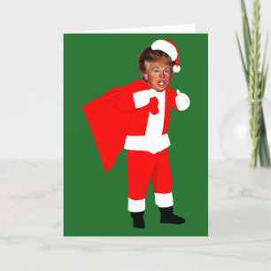 xmas santa donald trump holiday card