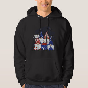Xmas Santa Hat American Merry Christmas Gnomes Hoodie