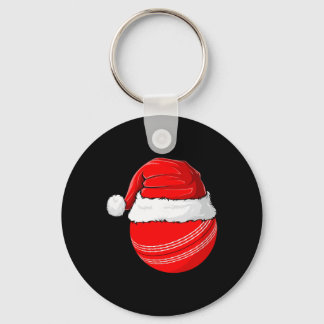 Xmas Santa Hat Christmas Cricket  Key Ring