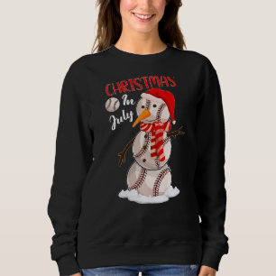 Xmas Santa Hat Golf Snowman Christmas In July Sweatshirt