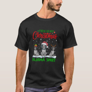 Xmas Santa Hat Reindeer English Pointer Dog Christ T-Shirt