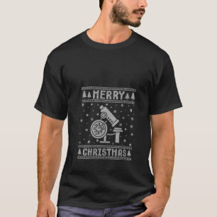 Xmas Santa Hat Science Medical Lab Ugly Christmas T-Shirt