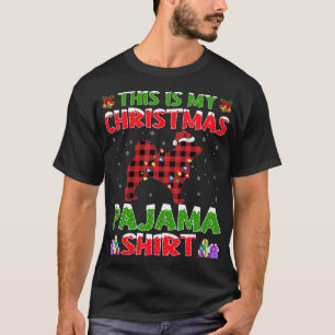 Xmas Santa This Is My Schipperke Christmas Pajama T-Shirt