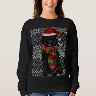 Xmas Schipperke Santa Claus Hat Ugly Christmas Sweatshirt